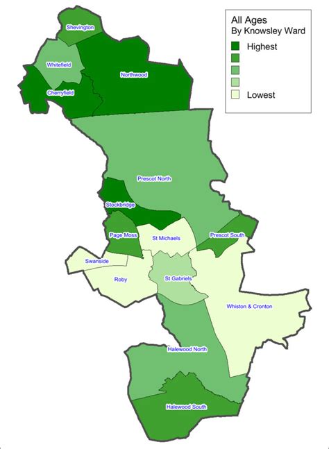 population knowsley The North West had a population of 7,052,000 in 2011
